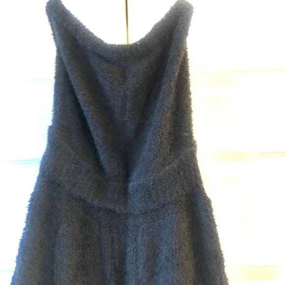 NWOT FREE PEOPLE BEACH Claire Teddy Plush Strapless One-Piece Jumpsuit Black XS - Picture 5 of 8